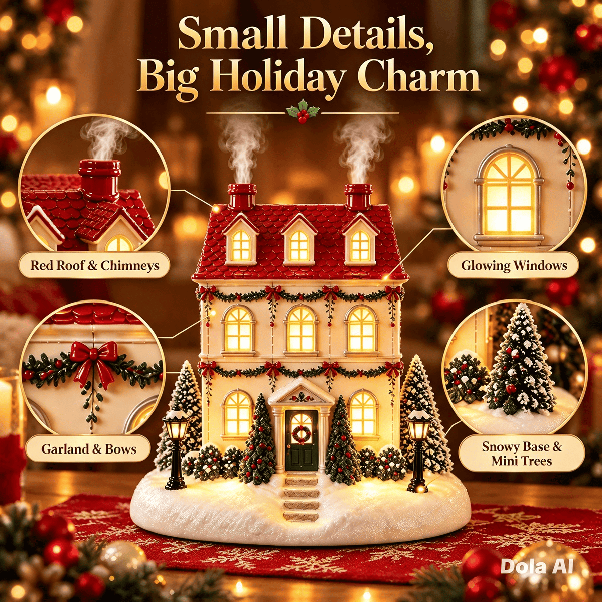 Victoria Townhouse Christmas village diffuser